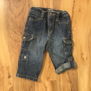 Baby gap jeans that roll to capris